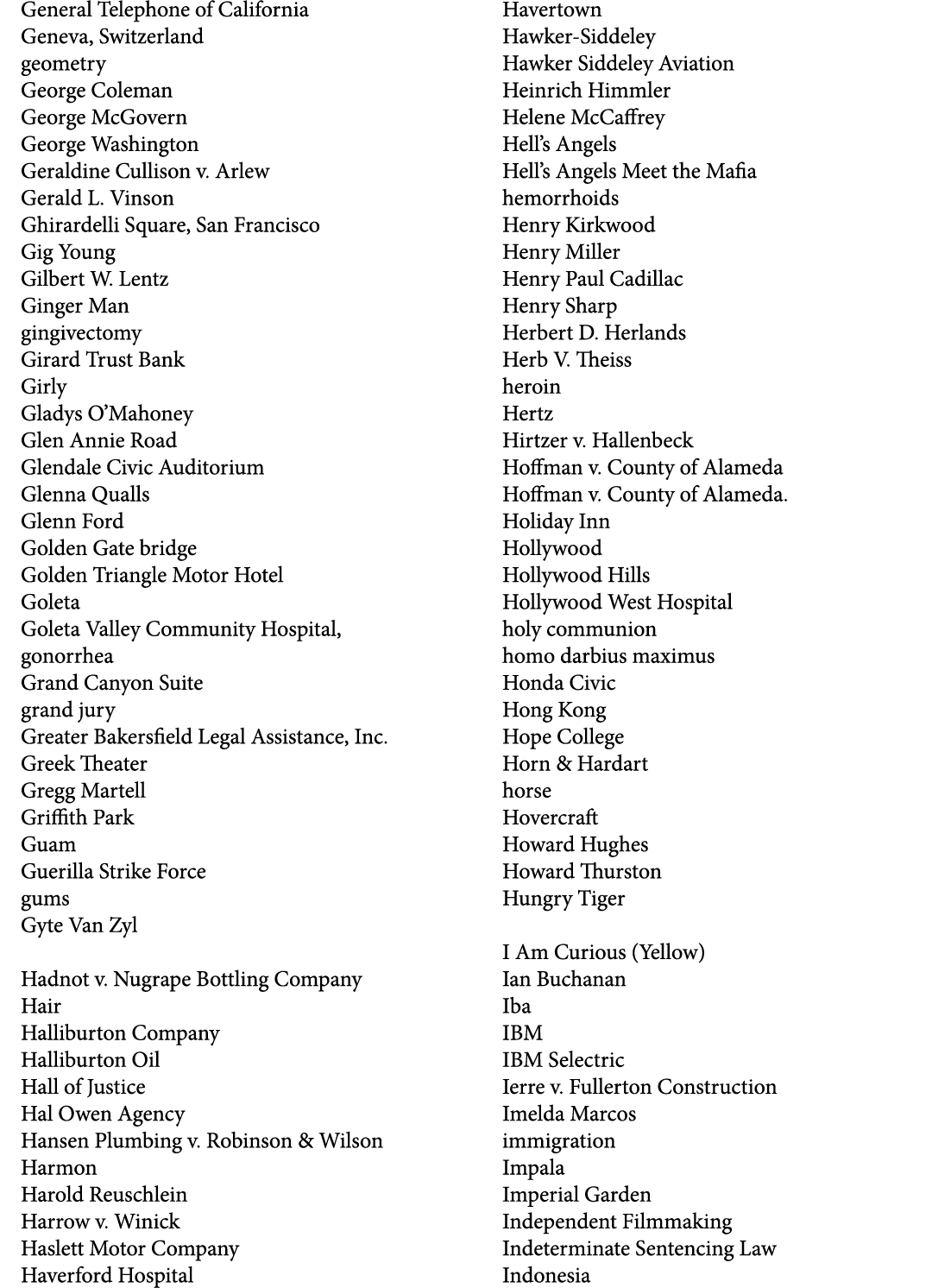 General Telephone of California Geneva, Switzerland geometry George Coleman George McGovern George Washington ﻿Gerald...