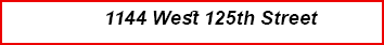  1144 West 125th Street