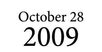October 28 2009