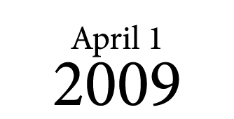 April 1 2009