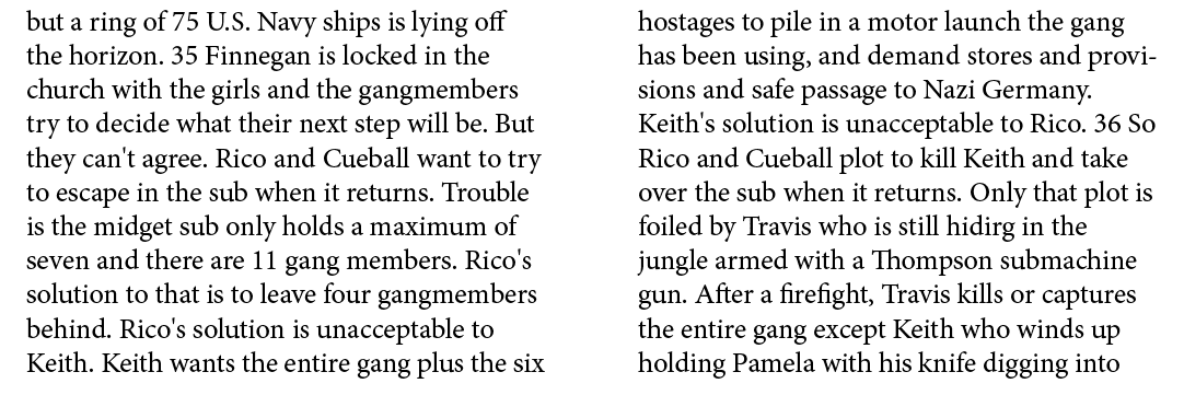 but a ring of 75 U.S. Navy ships is lying off the horizon. 35 Finnegan is locked in the church with the girls and the...