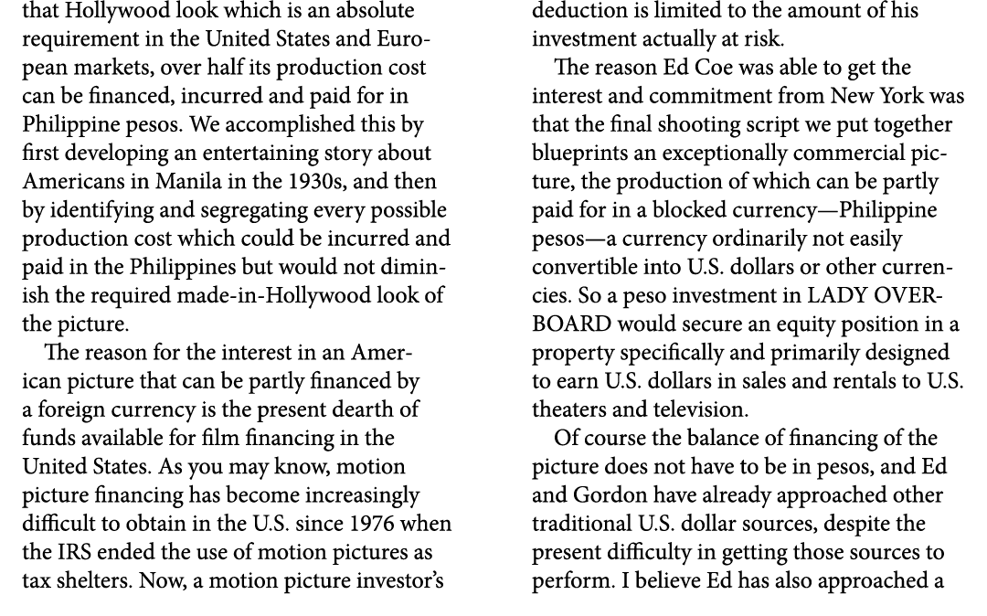 that Hollywood look which is an absolute requirement in the United States and European markets, over half its product...