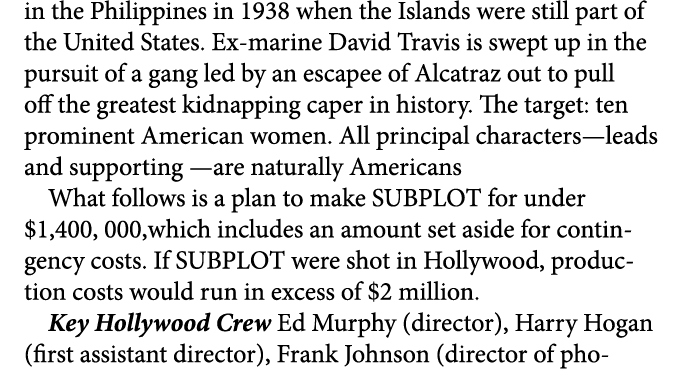 in the Philippines in 1938 when the Islands were still part of the United States. Ex marine David Travis is swept up ...
