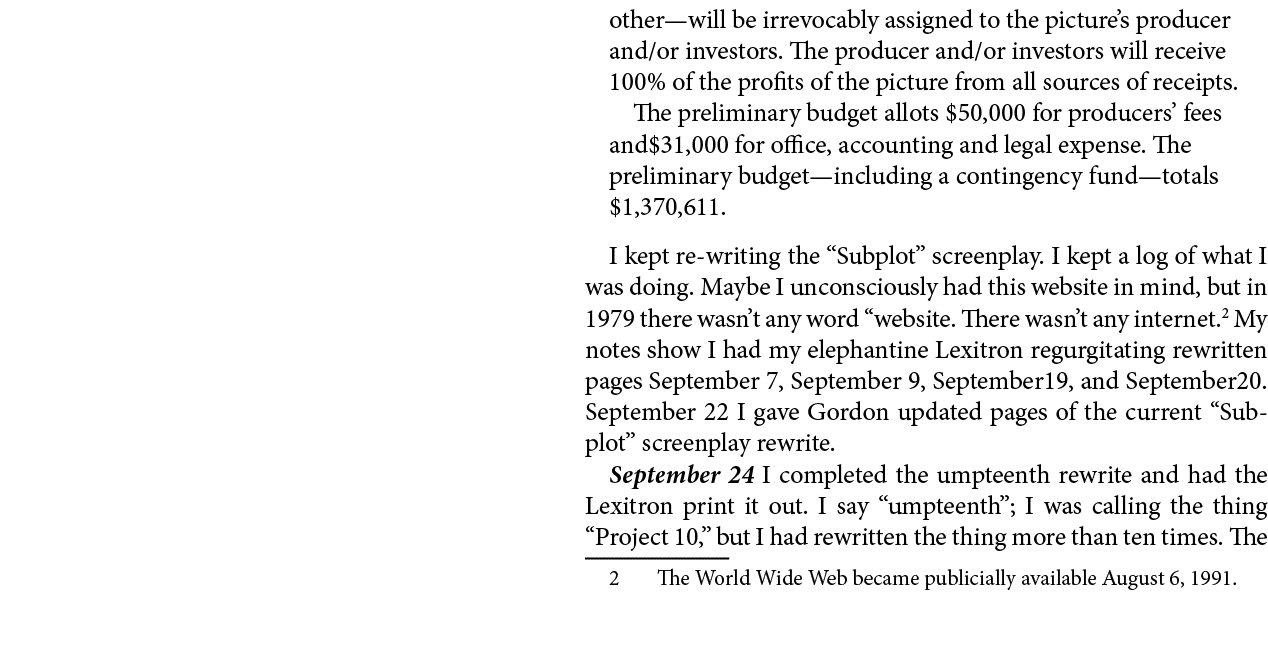 other—will be irrevocably assigned to the picture’s producer and/or investors. The producer and/or investors will rec...