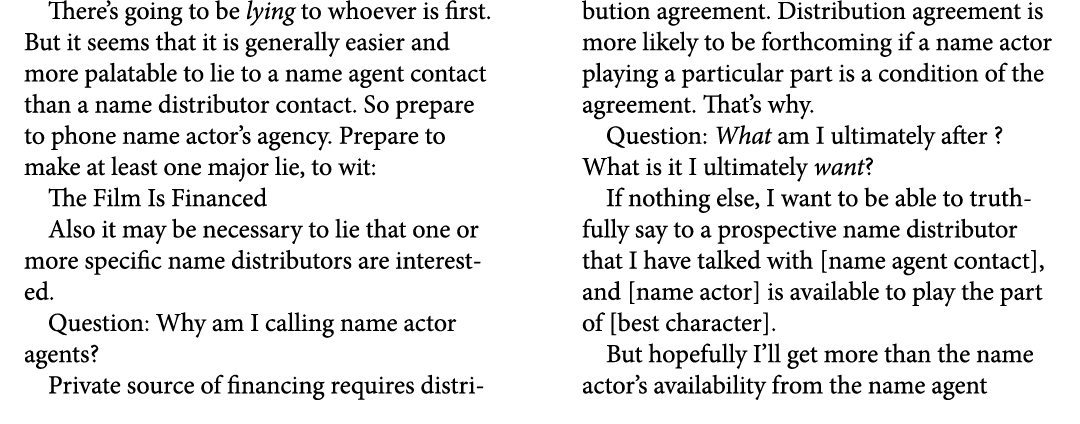 There’s going to be lying to whoever is first. But it seems that it is generally easier and more palatable to lie to ...