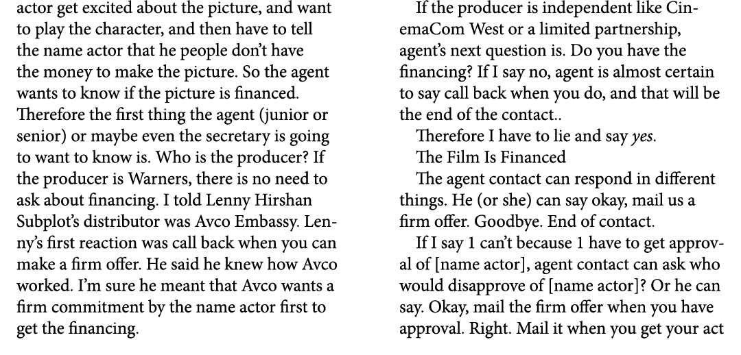 actor get excited about the picture, and want to play the character, and then have to tell the ﻿name actor that he pe...