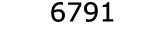  6791