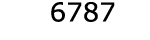  6787