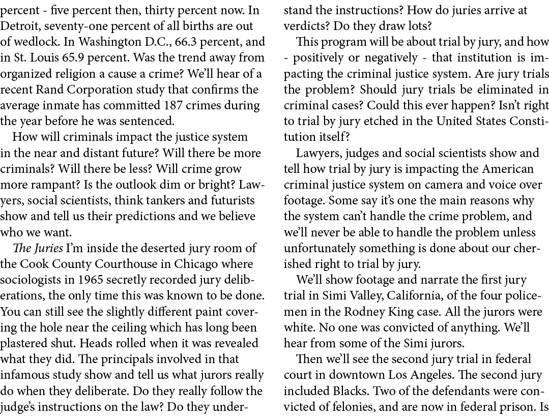 percent five percent then, thirty percent now. In Detroit, seventy one percent of all births are out of wedlock. In W...