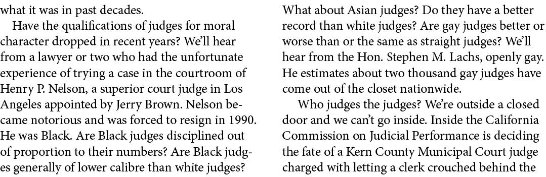 what it was in past decades. Have the qualifications of judges for moral character dropped in recent years? We’ll hea...