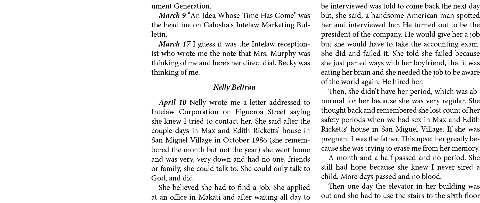 ument Generation. March 9 \“An Idea Whose Time Has Come\" was the headline on Galusha's ﻿Intelaw Marketing Bulletin. ...