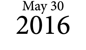 May 30 2016