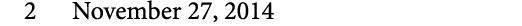 2 November 27, 2014