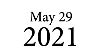 May 29 2021
