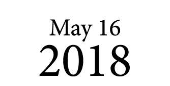 May 16 2018