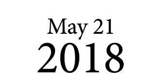 May 21 2018