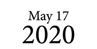 May 17 2020