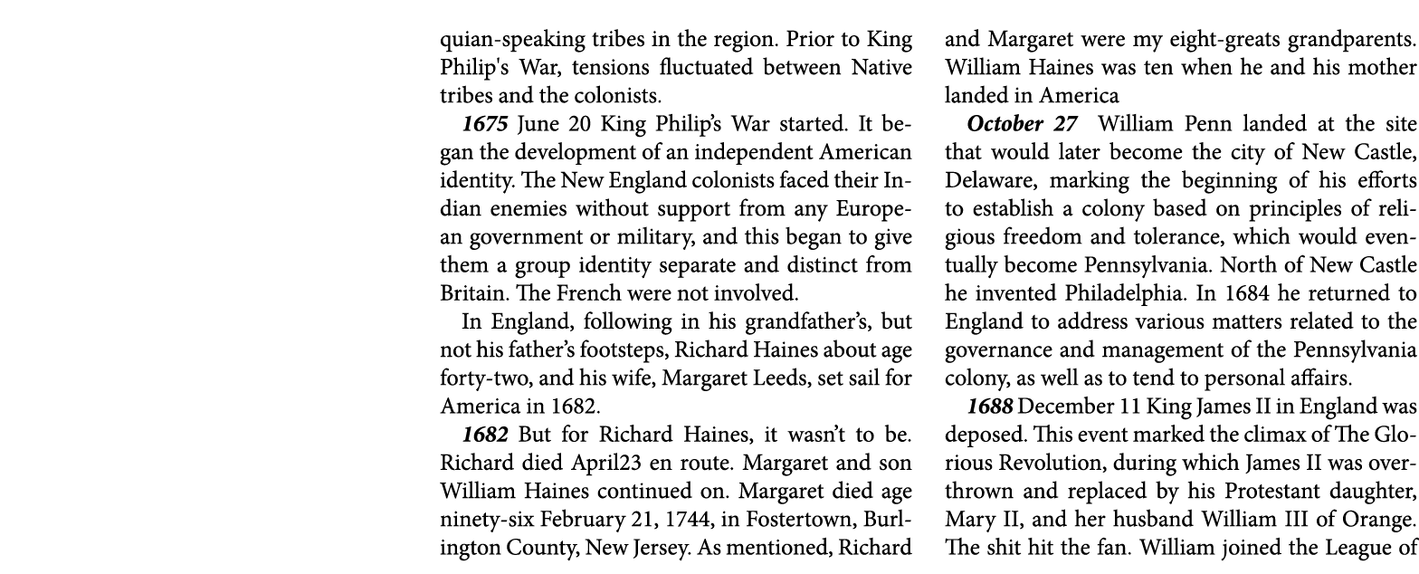 quian speaking tribes in the region. Prior to King Philip's War, tensions fluctuated between Native tribes and the co...