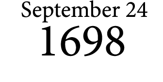  September 24 1698