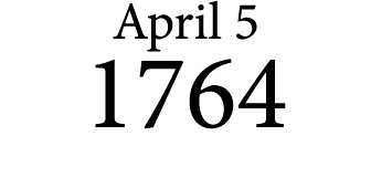 April 5 1764