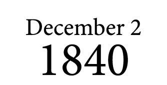 December 2 1840