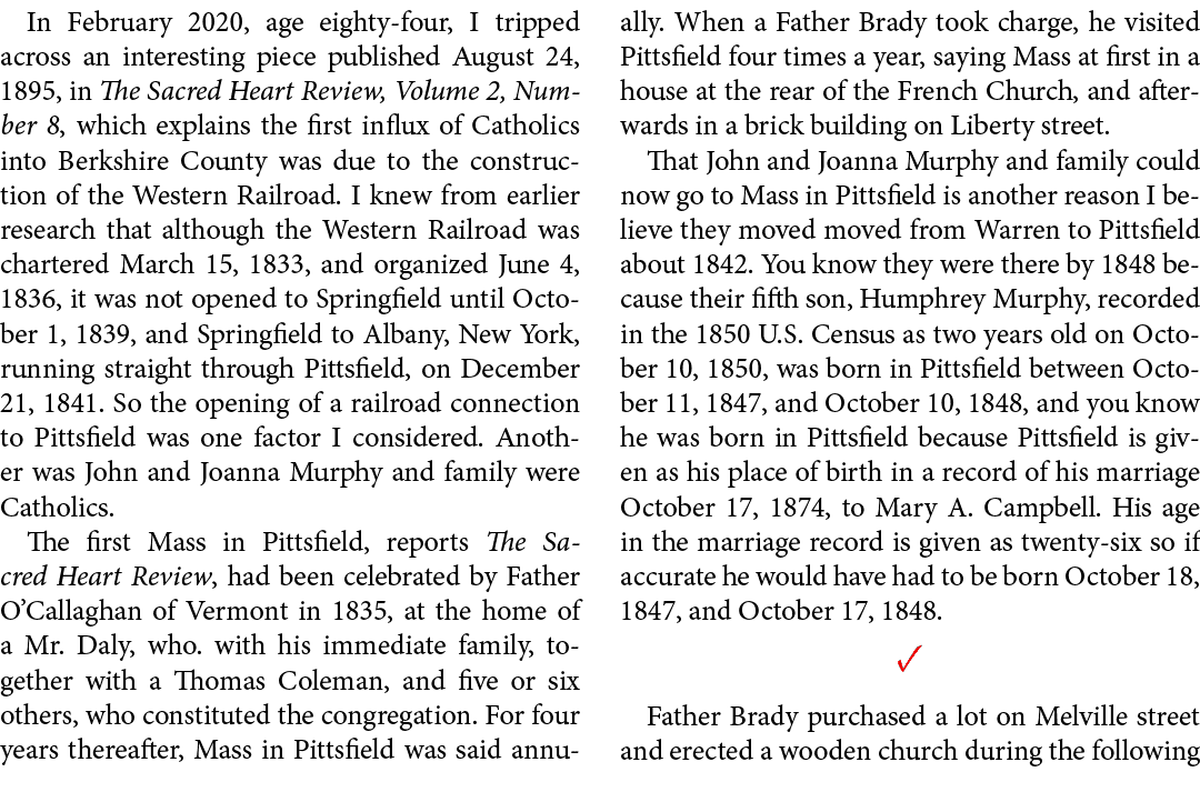 In February 2020, age eighty four, I tripped across an interesting piece published August 24, 1895, in ﻿The Sacred He...