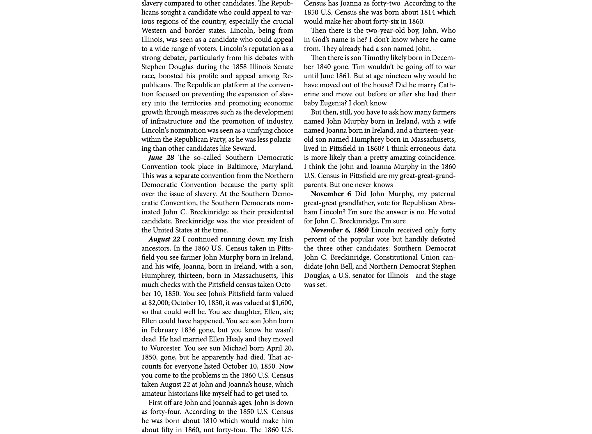 slavery compared to other candidates. The Republicans sought a candidate who could appeal to various regions of the ...