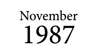 November 1987