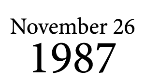November 26 1987