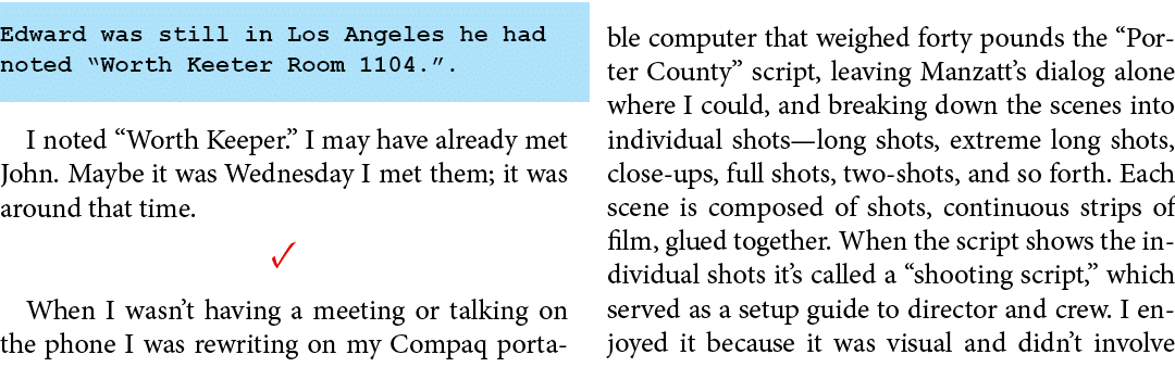 Edward was still in Los Angeles he had noted “﻿Worth Keeter Room 1104.”. I noted “Worth Keeper.” I may have already m...