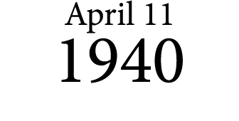 April 11 1940