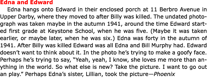 Edna and Edward Edna hangs onto Edward in their enclosed porch at ﻿﻿11 ﻿Berbro Avenue in Upper Darby, where they move...