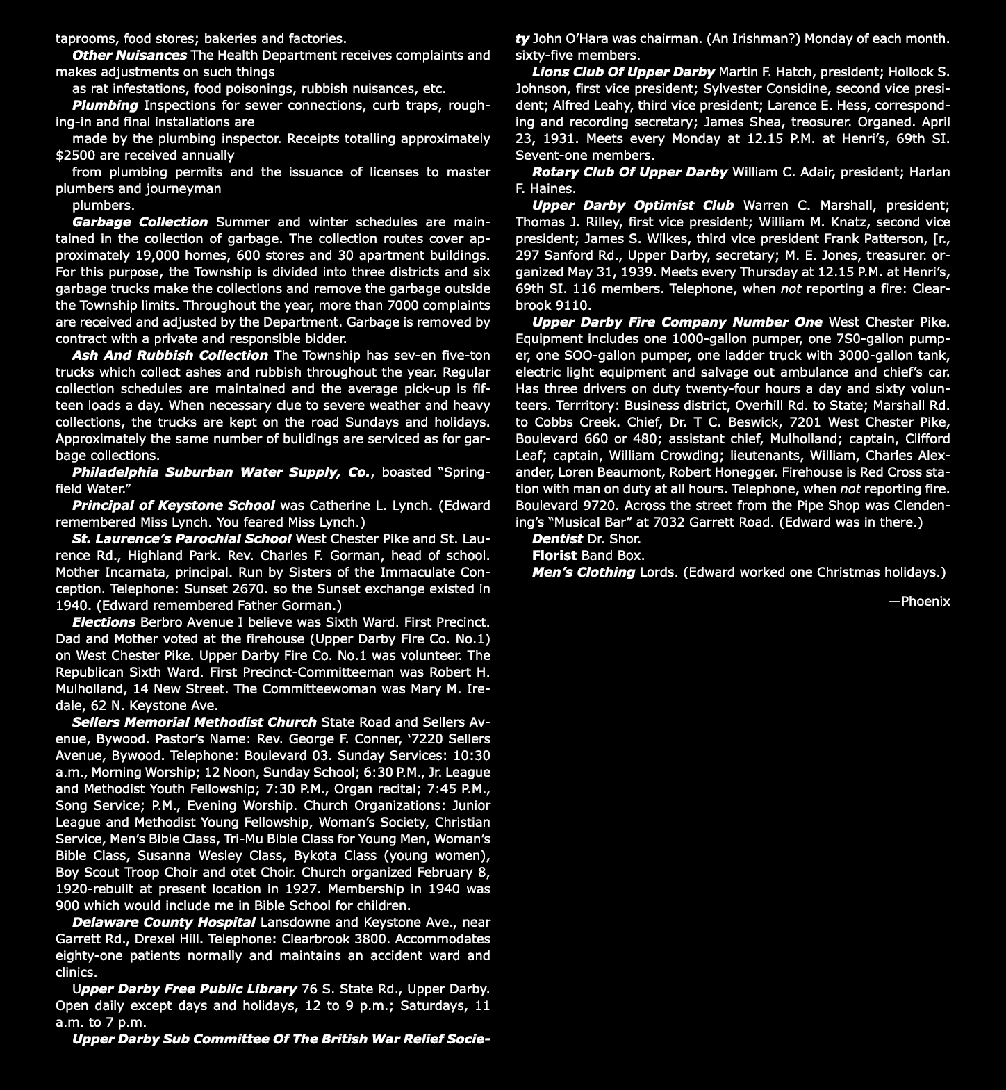 taprooms, food stores; bakeries and factories. Other Nuisances The Health Department receives complaints and makes ad...