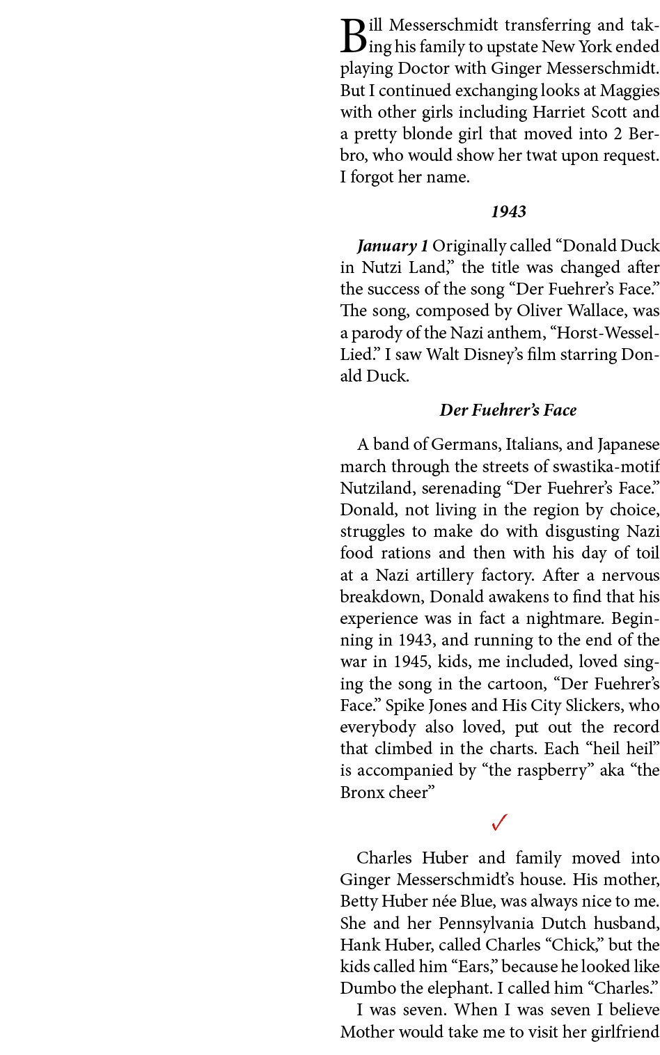 Bill Messerschmidt transferring and taking his family to upstate New York ended playing Doctor with ﻿Ginger Messersc...