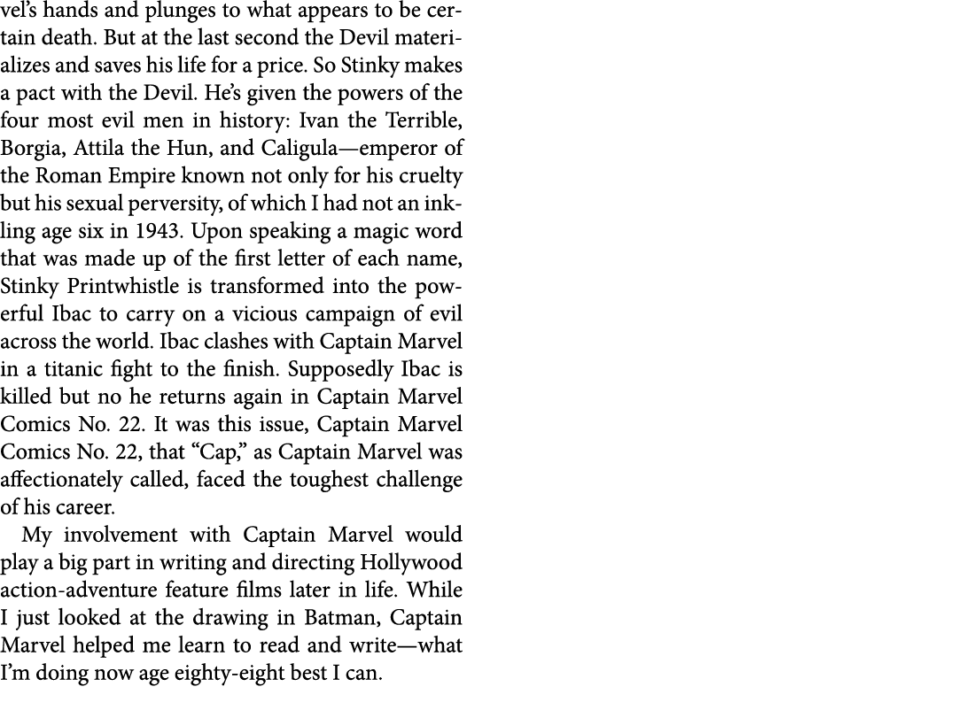 vel’s hands and plunges to what appears to be certain death. But at the last second the Devil materializes and saves ...