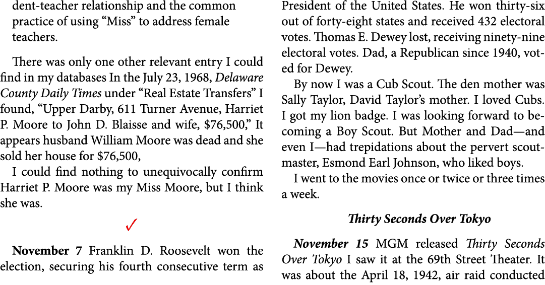 dent-teacher relationship and the common practice of using “Miss” to address female teachers. There was only one othe...