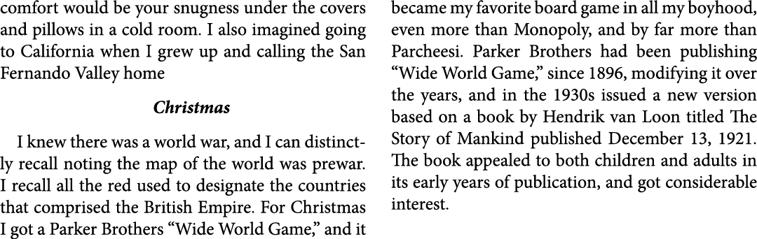 comfort would be your snugness under the covers and pillows in a cold room. I also imagined going to California when ...