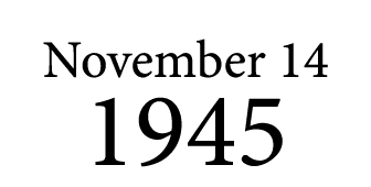 November 14 1945