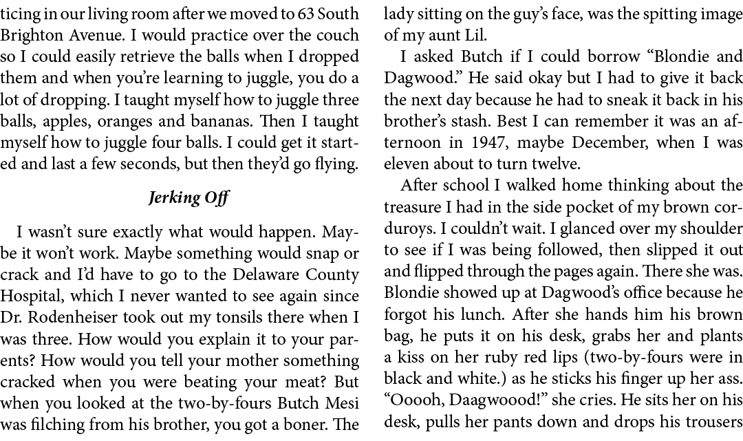 ticing in our living room after we moved to 63 South Brighton Avenue. I would practice over the couch so I could easi...