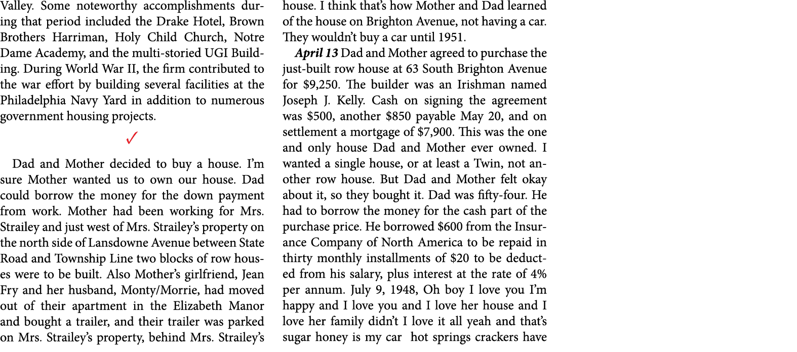 Valley. Some noteworthy accomplishments during that period included the Drake Hotel, Brown Brothers Harriman, Holy Ch...