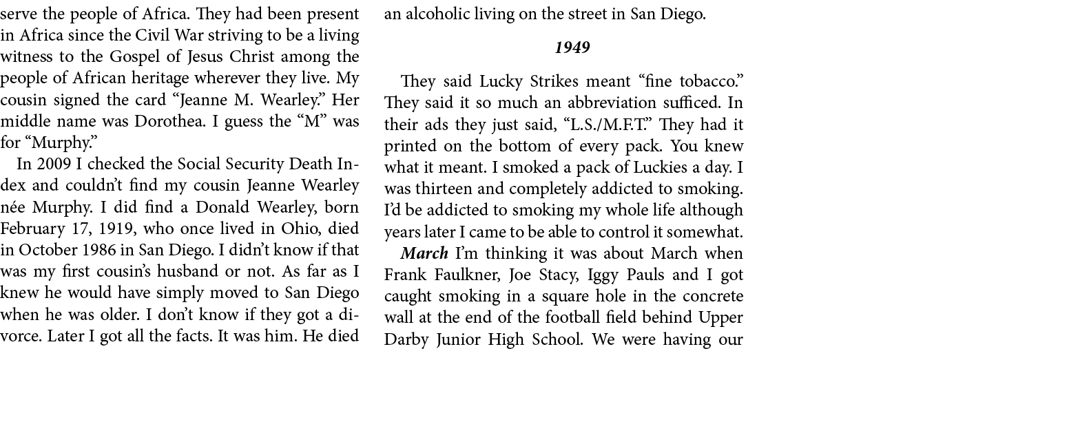 serve the people of Africa. They had been present in Africa since the Civil War striving to be a living witness to th...