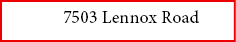 7503 Lennox Road
