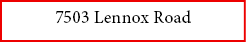 7503 Lennox Road