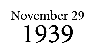 November 29 1939