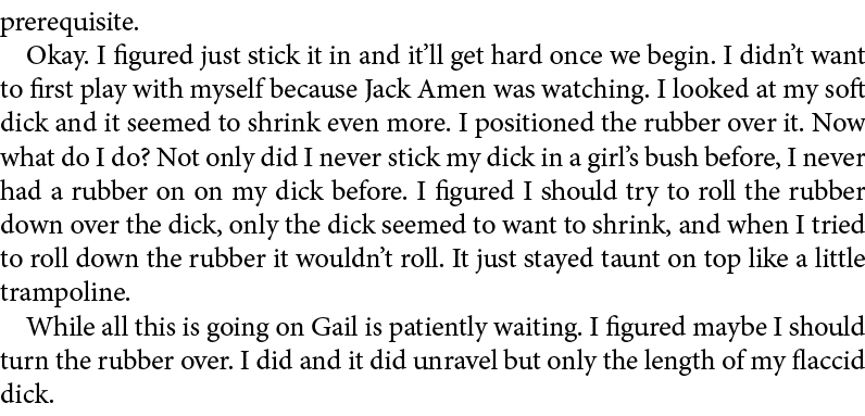 prerequisite. Okay. I figured just stick it in and it’ll get hard once we begin. I didn’t want to first play with mys...