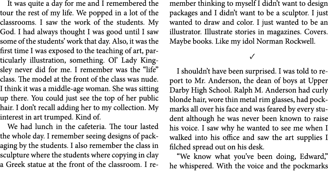It was quite a day for me and I remembered the tour the rest of my life. We popped in a lot of the classrooms. I saw ...