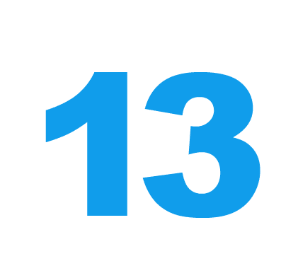 13 