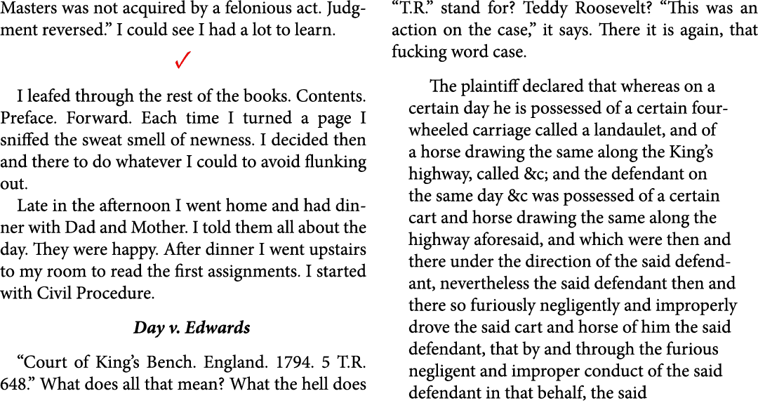 Masters was not acquired by a felonious act. Judgment reversed.” I could see I had a lot to learn. ✓ I leafed through...