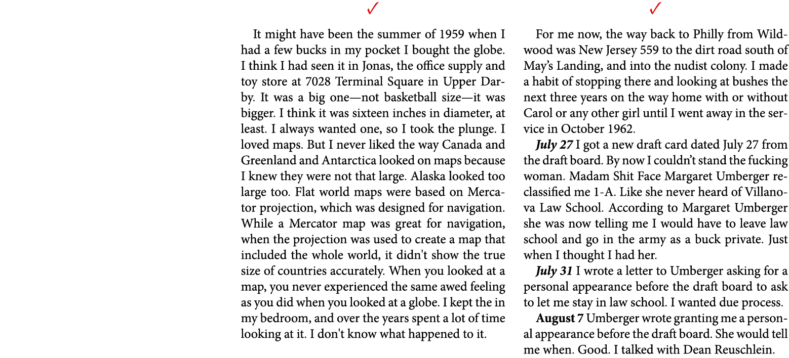 ✓ It might have been the summer of 1959 when I had a few bucks in my pocket I bought the globe. I think I had seen it...