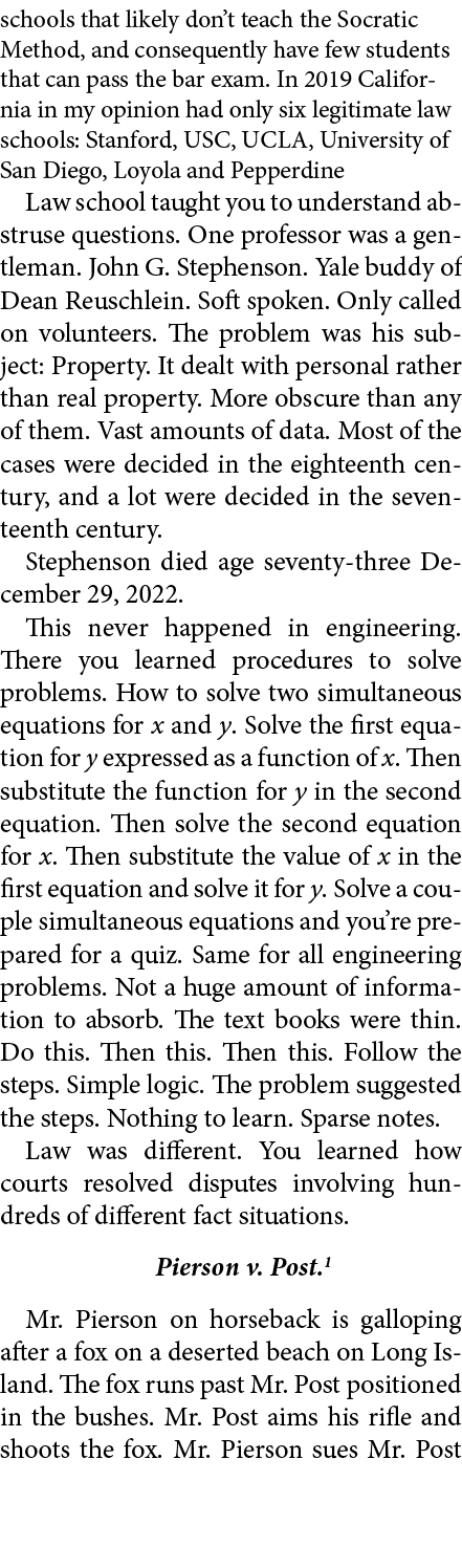 schools that likely don’t teach the Socratic Method, and consequently have few students that can pass the bar exam. I...